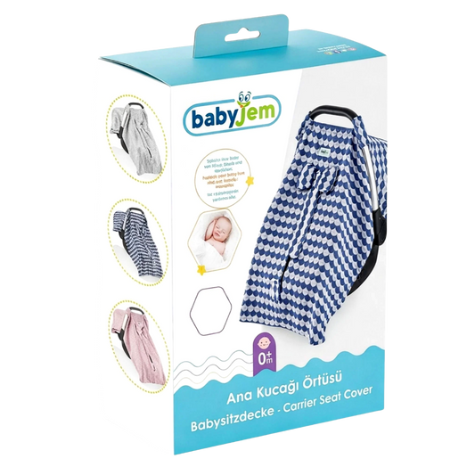 Babyjem Ana Kucağı Örtüsü İndigo Balık