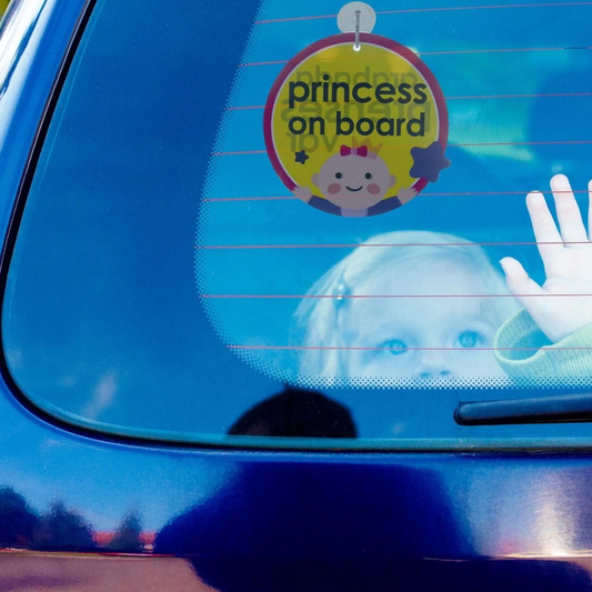 Babyjem Araba Cam Yazısı Arabada Prenses Var