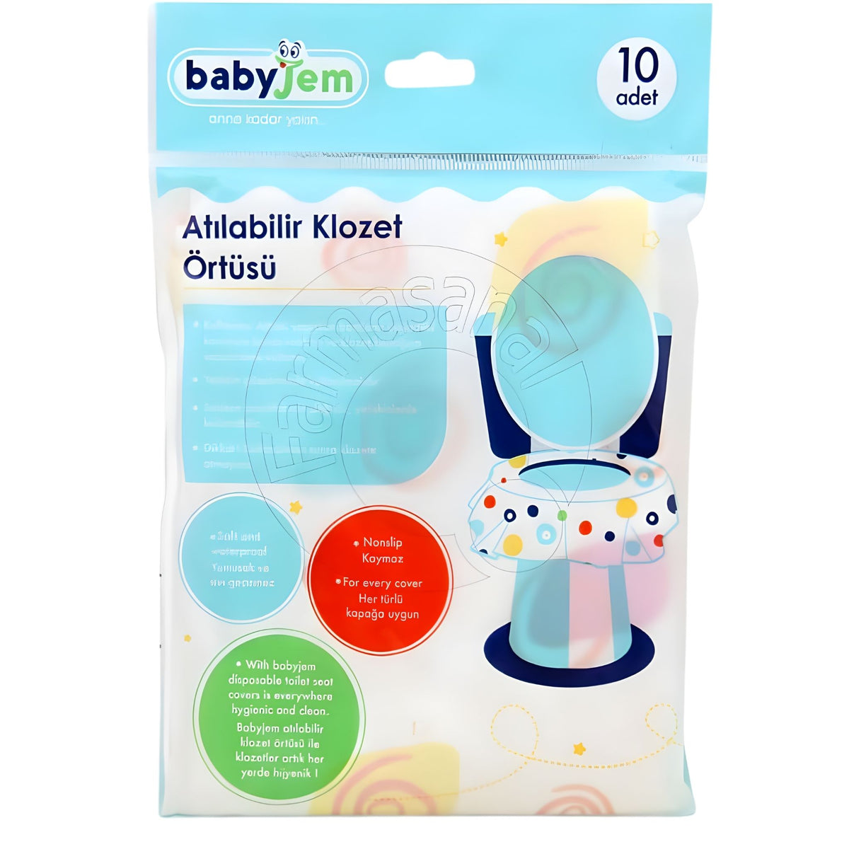 Babyjem Atılabilir Klozet Örtüsü 10 Adet