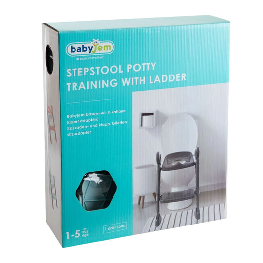 Babyjem Basamaklı Katlanır Klozet Adaptörü Beyaz