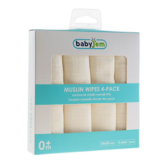 Babyjem Bürümcük Mendil 4'lü Ekru