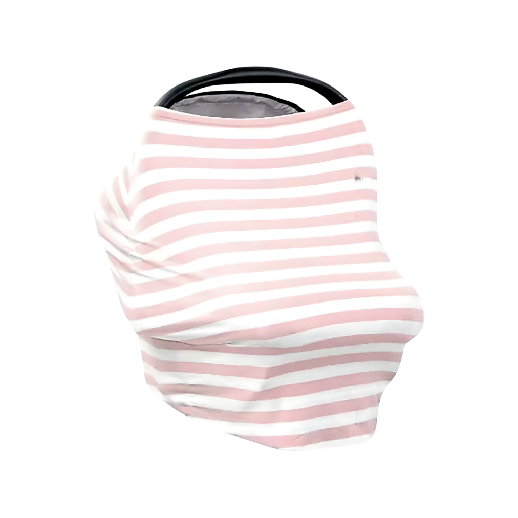 Babyjem Çok Yönlü Ana Kucağı Örtüsü Pembe Çizgili