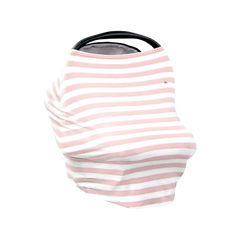 Babyjem Çok Yönlü Ana Kucağı Örtüsü Pembe Çizgili