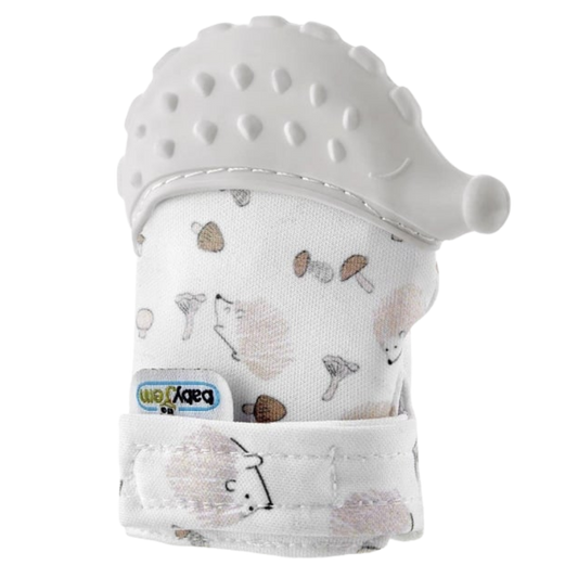 Babyjem Diş Kaşıyıcı Eldiven Kirpi Ekru