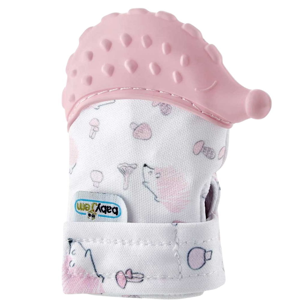 Babyjem Diş Kaşıyıcı Eldiven Kirpi Pembe