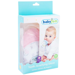 Babyjem Diş Kaşıyıcı Eldiven Kirpi Pembe