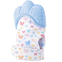 Babyjem Diş Kaşıyıcı Eldiven Mavi