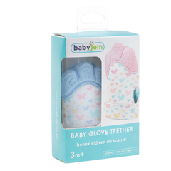 Babyjem Diş Kaşıyıcı Eldiven Mavi