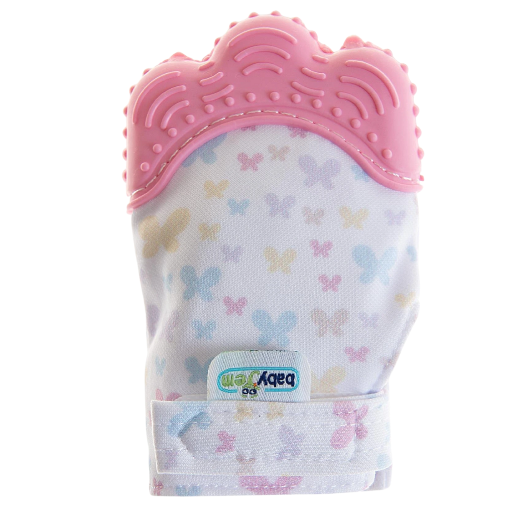 Babyjem Diş Kaşıyıcı Eldiven Pembe