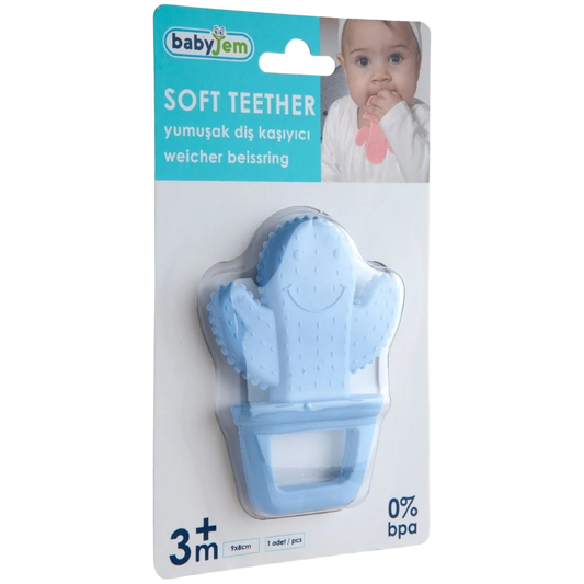 Babyjem Diş Kaşıyıcı Kaktüs Mavi