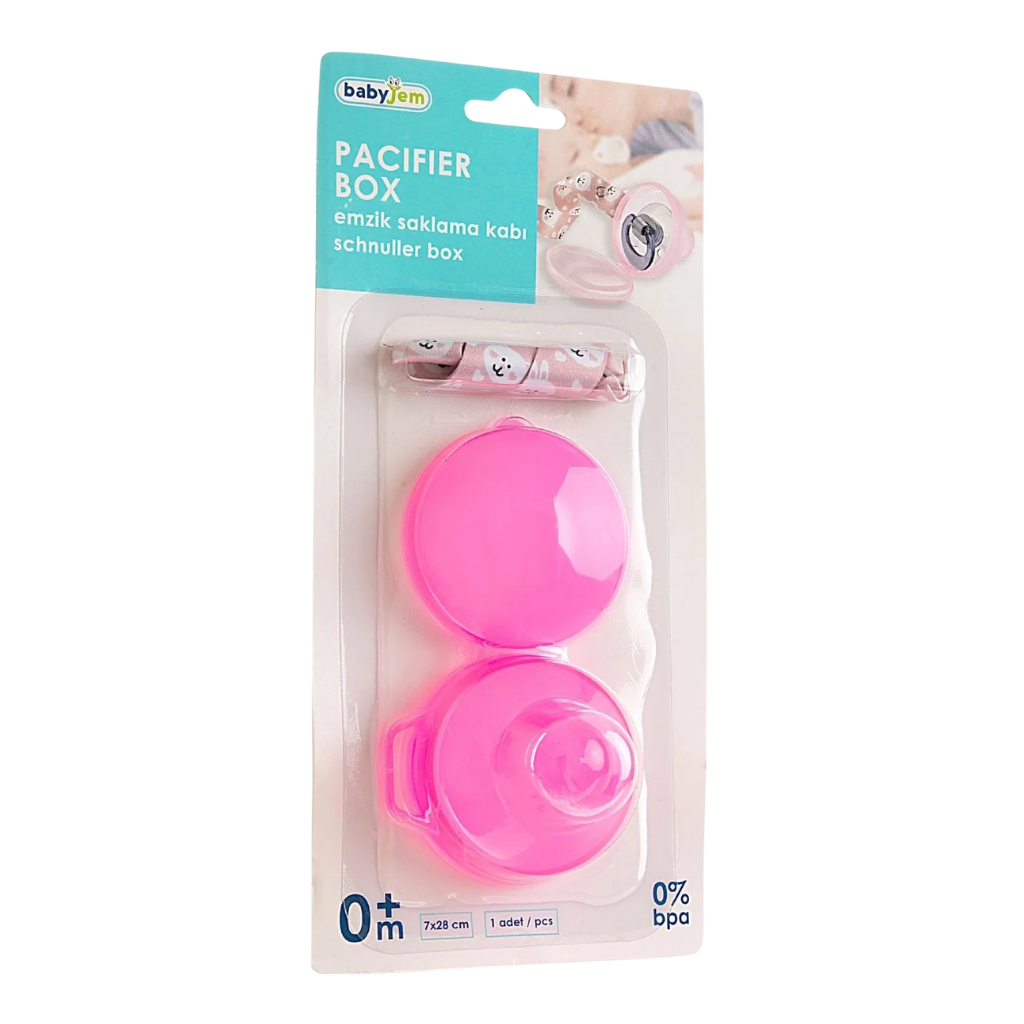 Babyjem Emzik Saklama Kabı Pembe