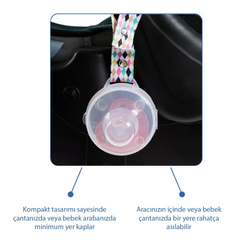 Babyjem Emzik Saklama Kabı Pembe