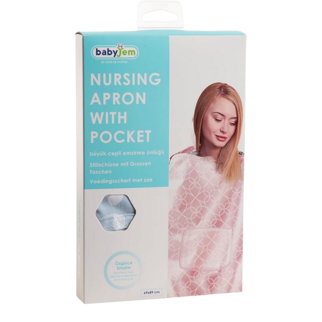 Babyjem Emzirme Önlüğü Mavi Yonca