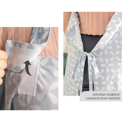 Babyjem Emzirme Önlüğü Mavi Yonca