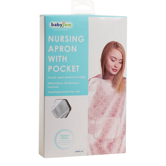 Babyjem Emzirme Önlüğü Pembe Kalpli