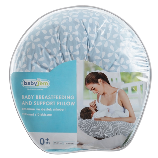 Babyjem Emzirme ve Destek Minderi Mavi Yonca