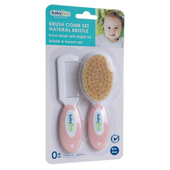 Babyjem Fırça Seti Doğal Kıl Pembe