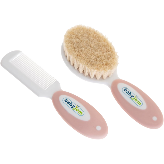 Babyjem Fırça Seti Doğal Kıl Pembe