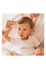 Babyjem Fırça Tarak Seti Doğal Kıl Gri