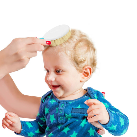 Babyjem Fırça Tarak Seti̇ Doğal Kil Mavi̇
