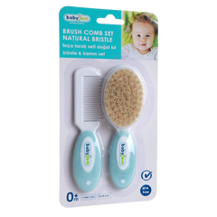Babyjem Fırça Tarak Seti Doğal Kil Mavi
