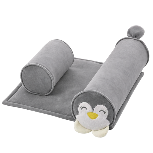 Babyjem Güvenli Uyku Yastığı Gri Penguen