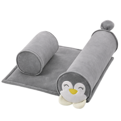 Babyjem Güvenli Uyku Yastığı Gri Penguen