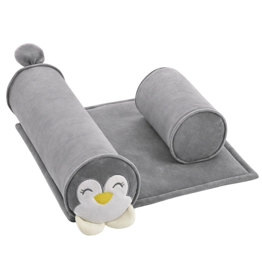 Babyjem Güvenli Uyku Yastığı Gri Penguen