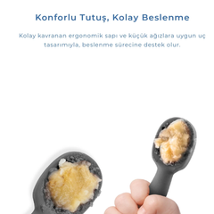 Babyjem İlk Kaşığım Gri İkili