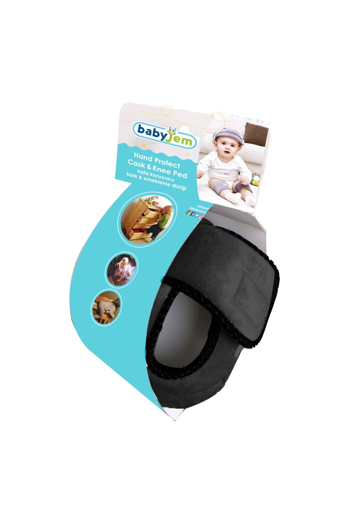 BABYJEM KAFA KORUYUCU KASK GRİ