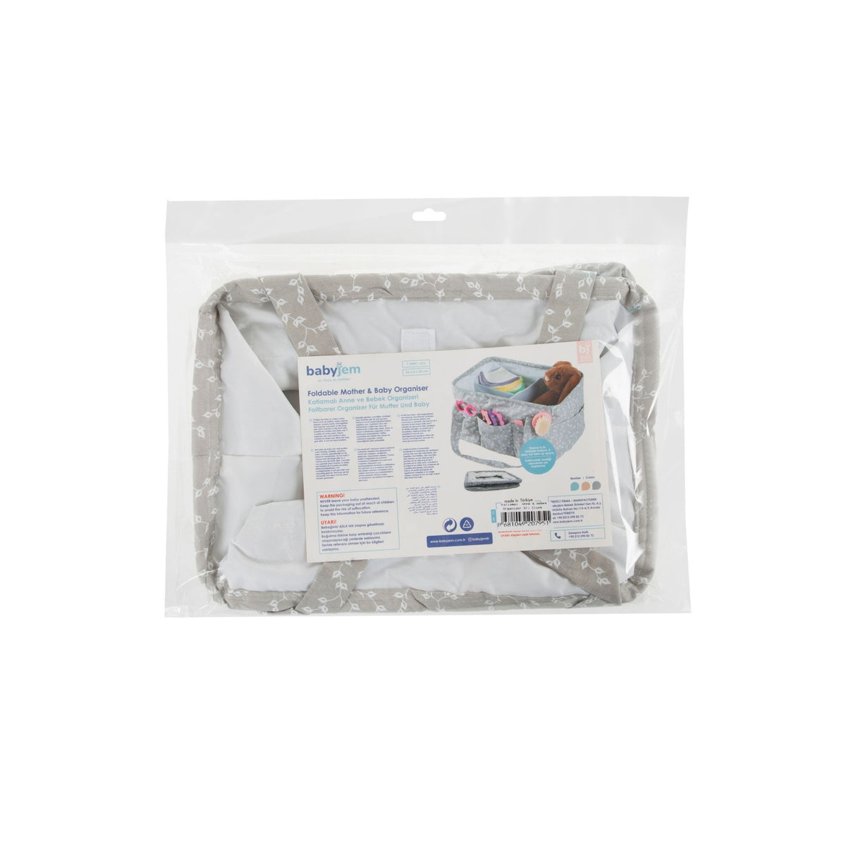 Babyjem Katlamalı Anne Bebek Organi̇zer Yeşil Çiçek
