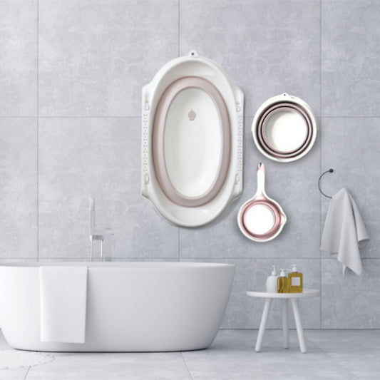 Babyjem Katlanır Banyo Seti̇ Pembe