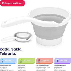 Babyjem Katlanır Maşrapa Gri