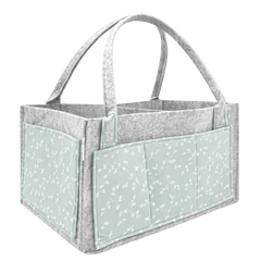 Babyjem Keçe Anne Bebek Bakım Çantası Yeşil Çiçek