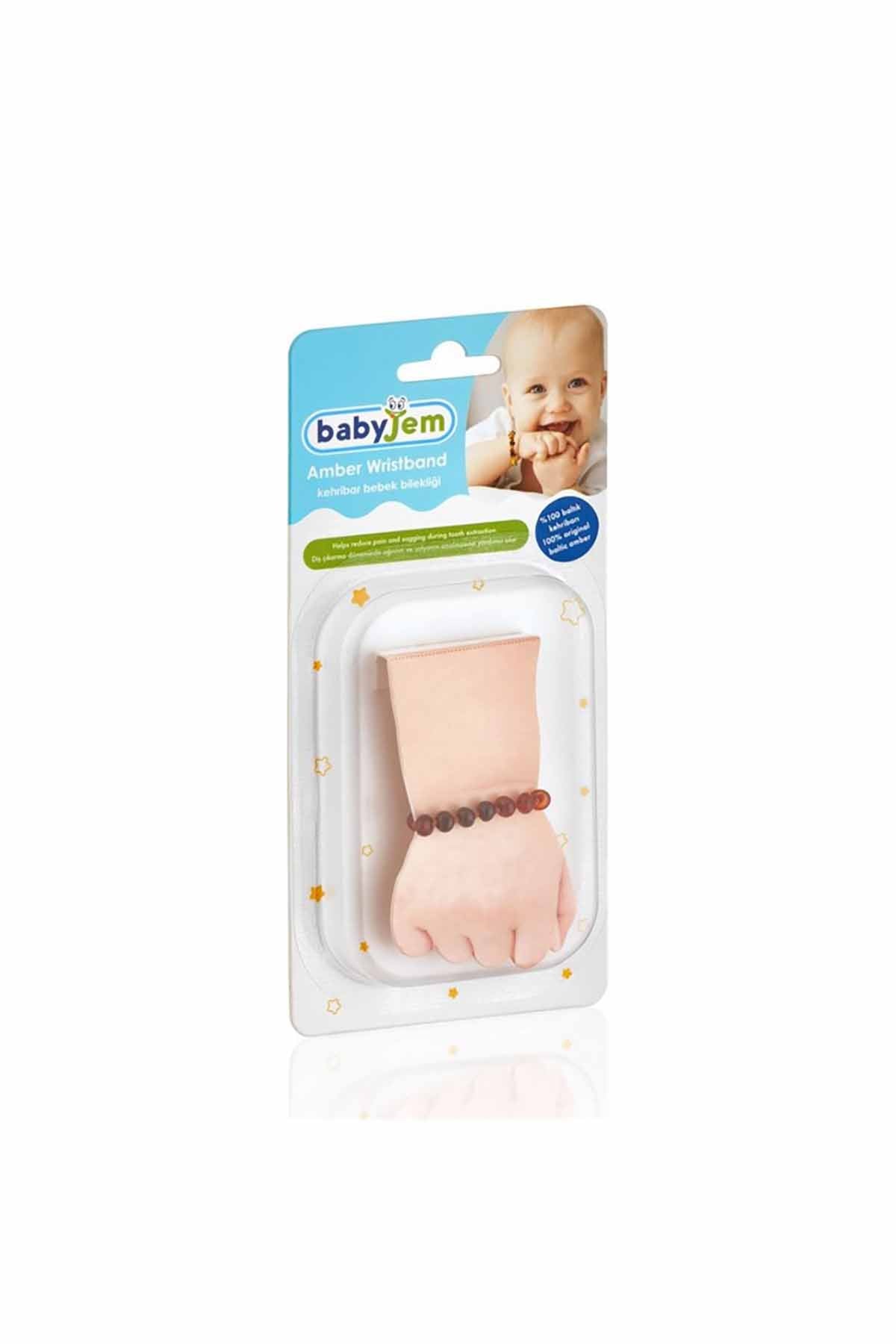 Babyjem Kehribar Bebek Bilekliği̇ Gökkuşağı