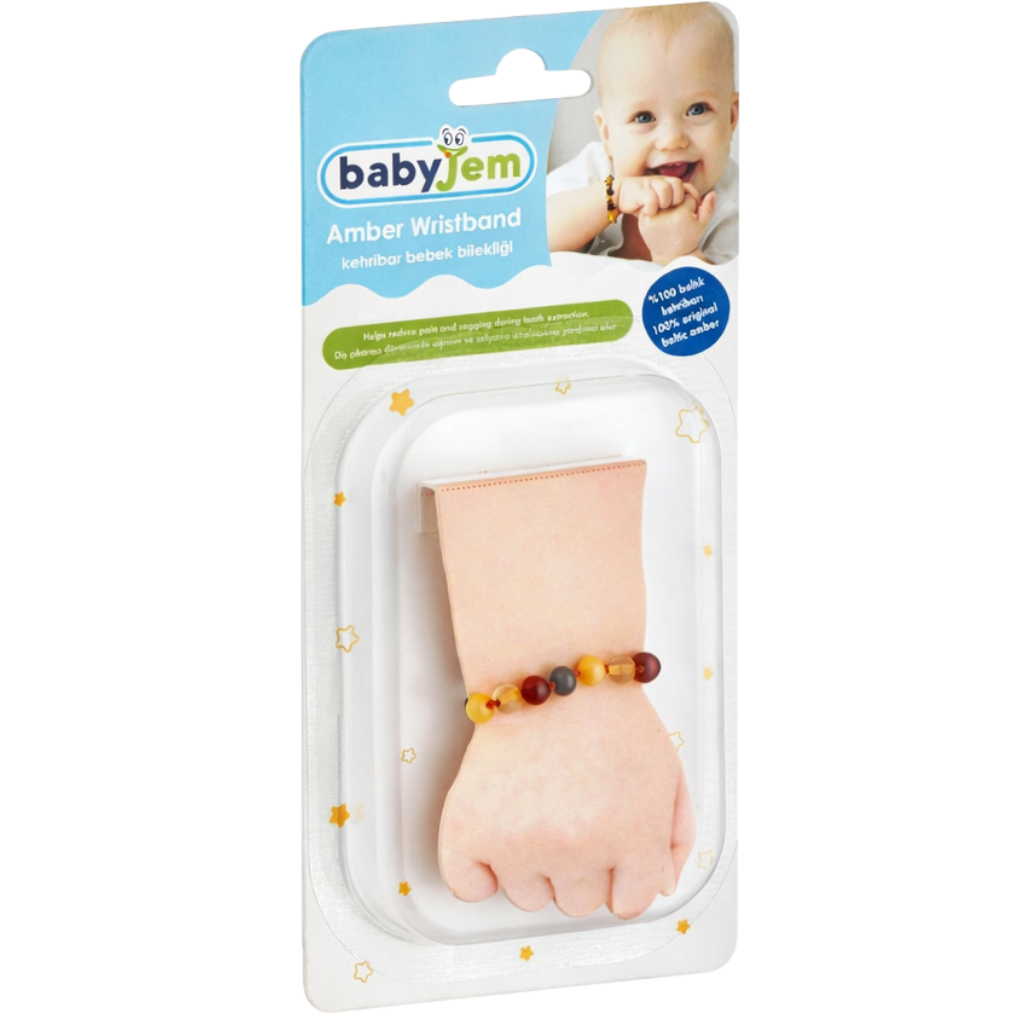 Babyjem Kehribar Bebek Bilekliği Multicolor