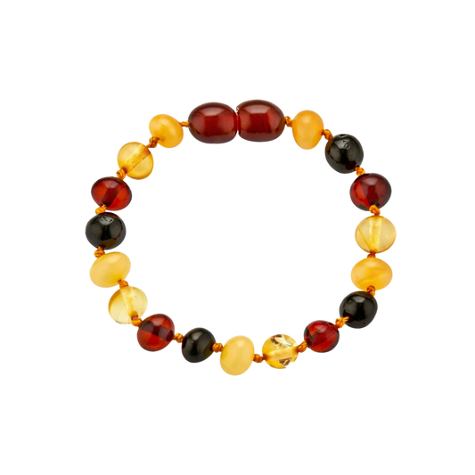 Babyjem Kehribar Bebek Bilekliği Multicolor