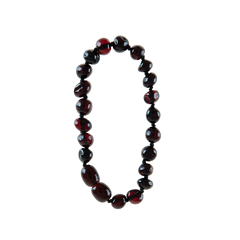 Babyjem Kehribar Bebek Bilekliği Vişne