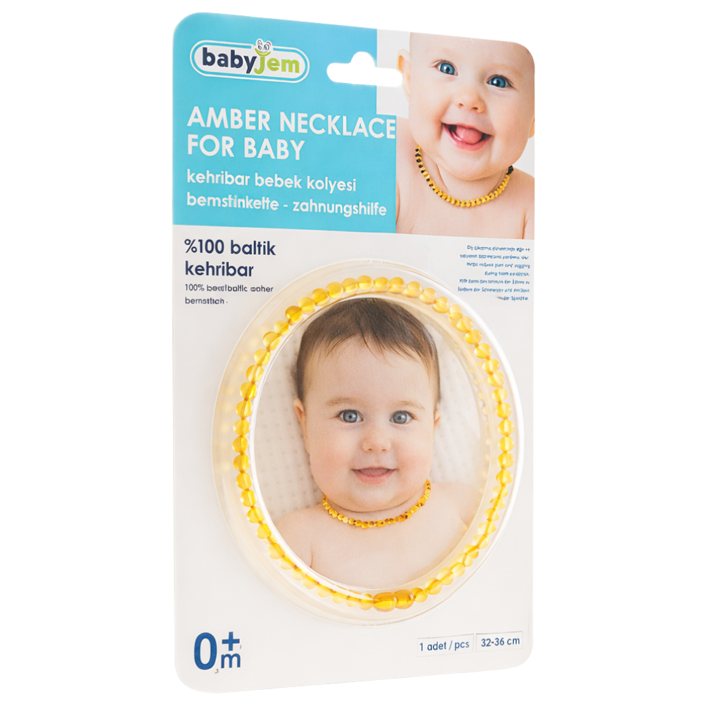 Babyjem Kehribar Bebek Kolyesi Bal