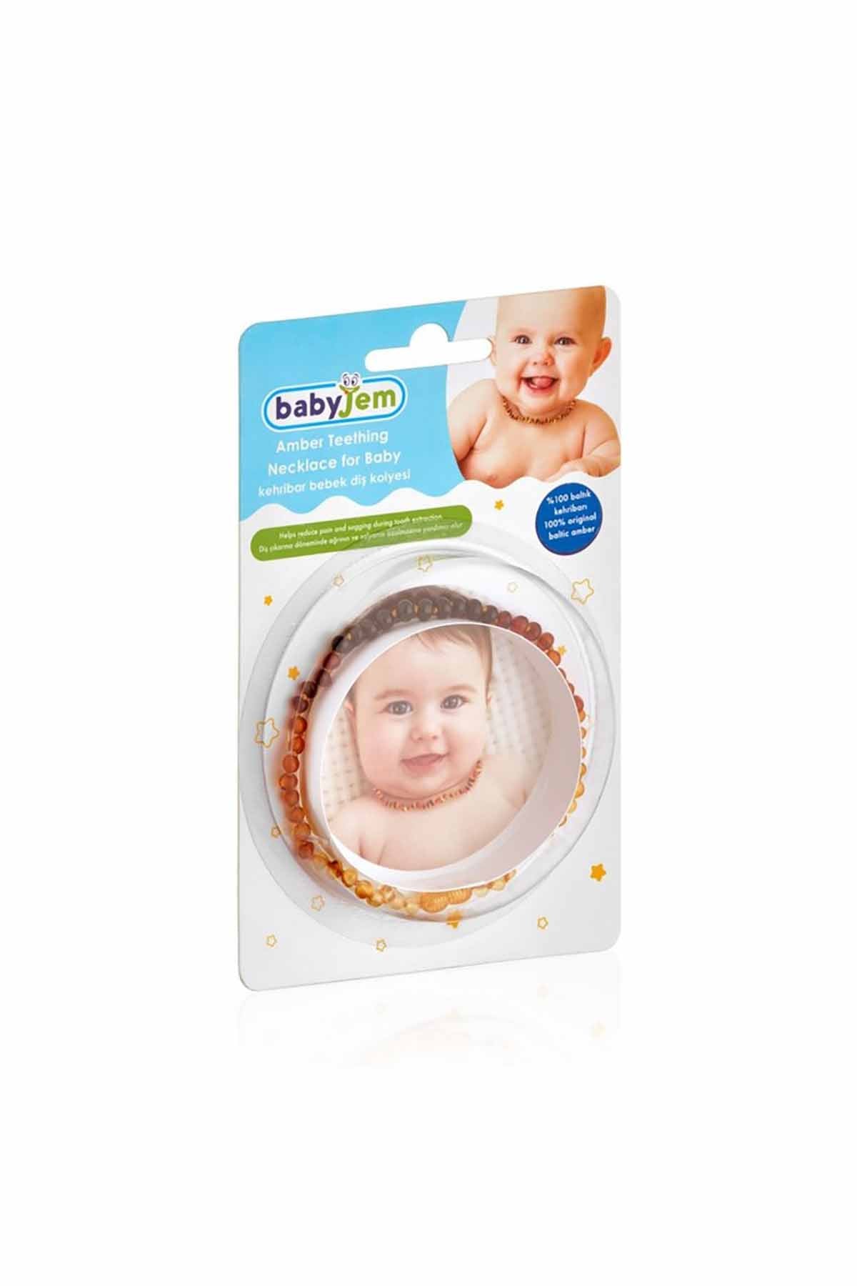 Babyjem Kehribar Bebek Kolyesi̇ Gökkuşağı