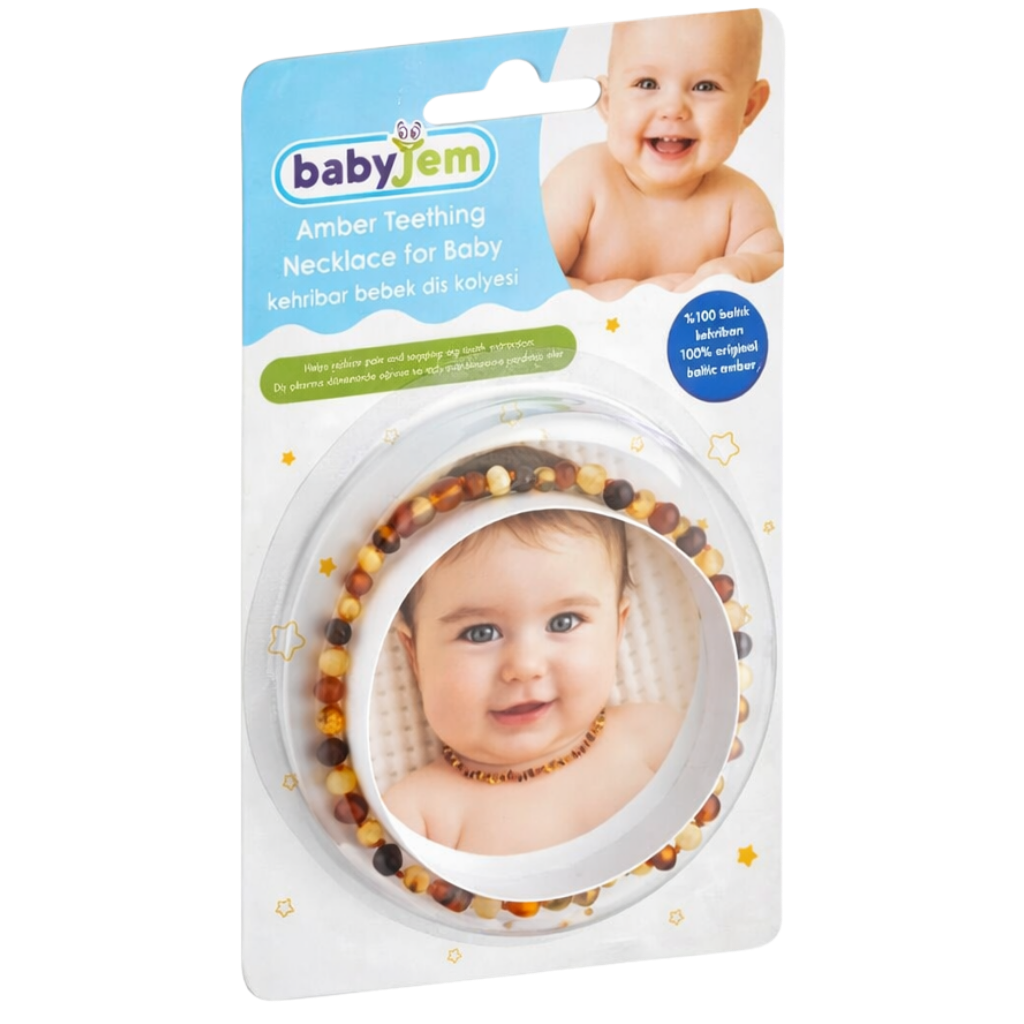 Babyjem Kehribar Bebek Kolyesi Multicolor