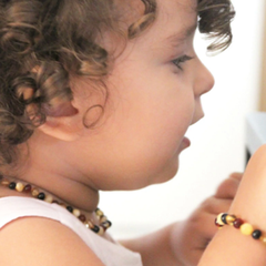 Babyjem Kehribar Bebek Kolyesi Multicolor