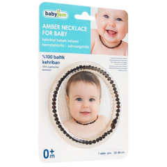 Babyjem Kehribar Bebek Kolyesi Vişne