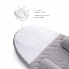 Babyjem Kiraz Çekirdekli Uyku Yastığı Beyaz