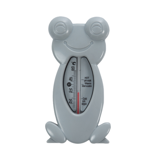Babyjem Kurbağa Banyo Oda Termometresi Gri