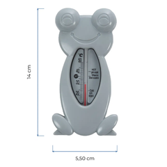 Babyjem Kurbağa Banyo Oda Termometresi Gri