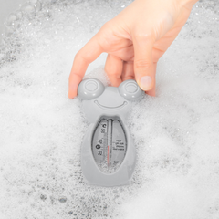 Babyjem Kurbağa Banyo Oda Termometresi Gri