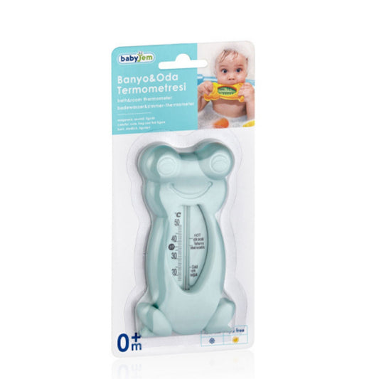 Babyjem Kurbağa Banyo&Oda Termometresi Turkuaz