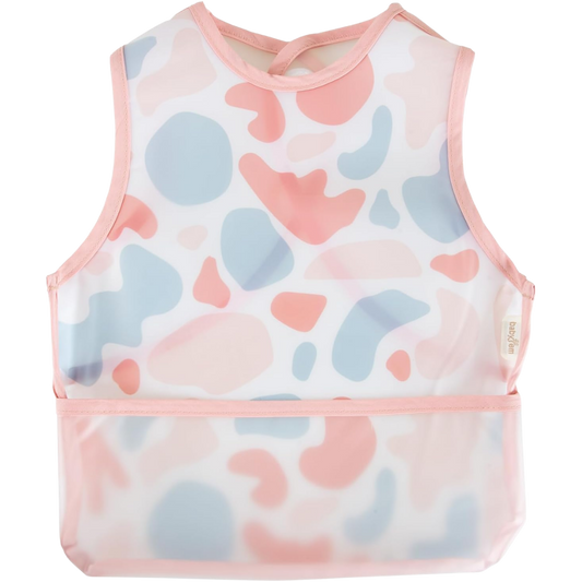Babyjem Leke Tutmaz Giymeli Önlük Pembe Puzzle