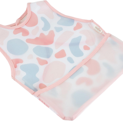 Babyjem Leke Tutmaz Giymeli Önlük Pembe Puzzle